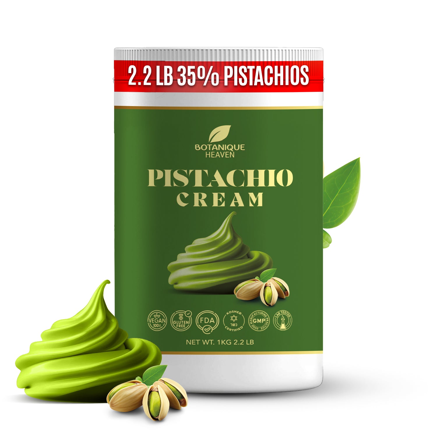 Premium Pistachio Cream – 40% Pistachio (1kg) – Botanique Heaven