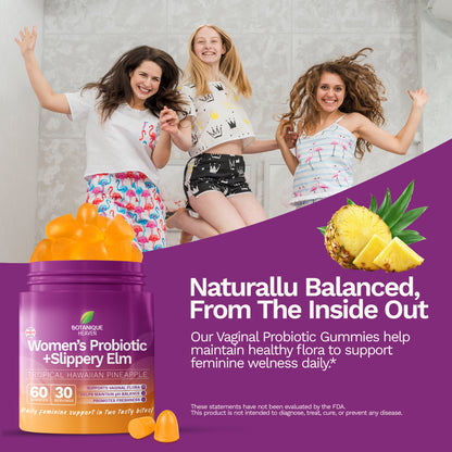 Women’s Probiotic Gummies – Pineapple (60 Gummies)