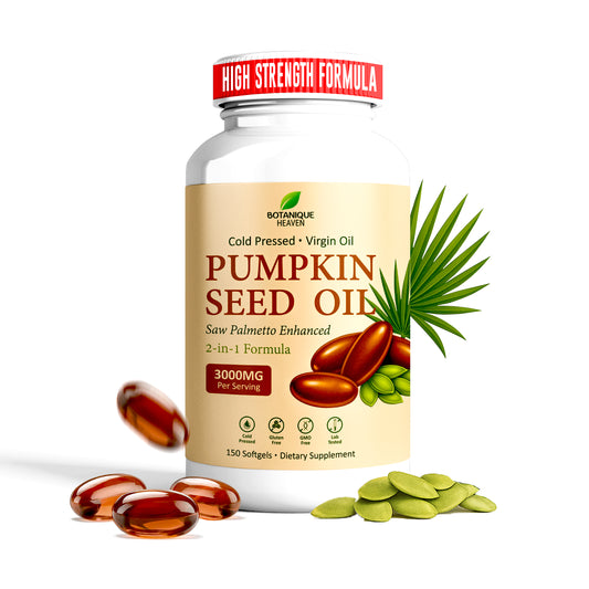 Pumpkin Seed Oil & Saw Palmetto – 3600mg (150 Softgels)