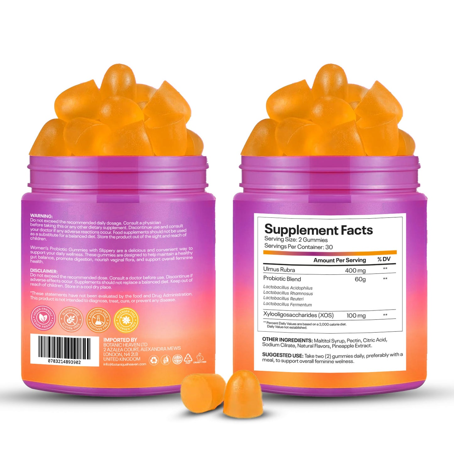 Women’s Probiotic Gummies – Pineapple (60 Gummies)