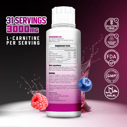 L-Carnitine 3000 Liquid + Vitamins (Berry Blast)