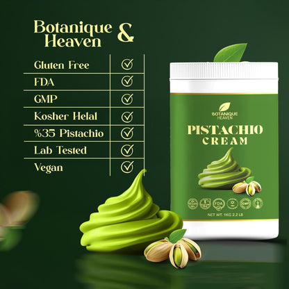 Premium Pistachio Cream – 35% Pistachio Content | 2.2 lb (1 kg)
