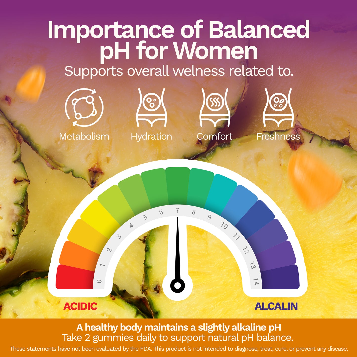 Women’s Probiotic Gummies – Pineapple (60 Gummies)