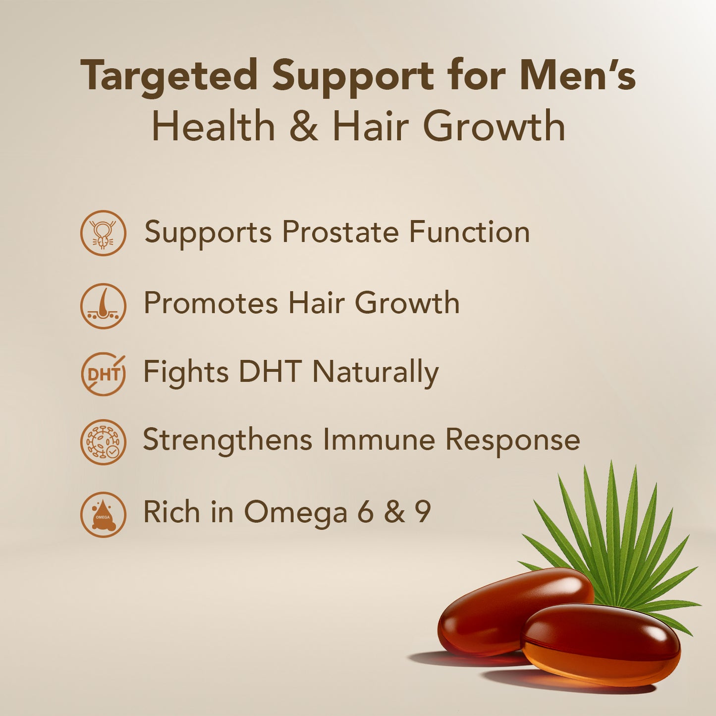 Pumpkin Seed Oil & Saw Palmetto Capsules – 3600mg per Serving, 300 Softgels