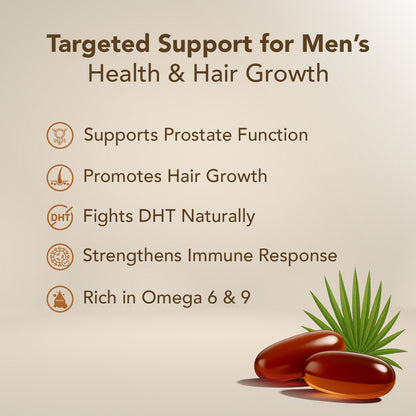 Pumpkin Seed Oil & Saw Palmetto Capsules – 3600mg per Serving, 300 Softgels