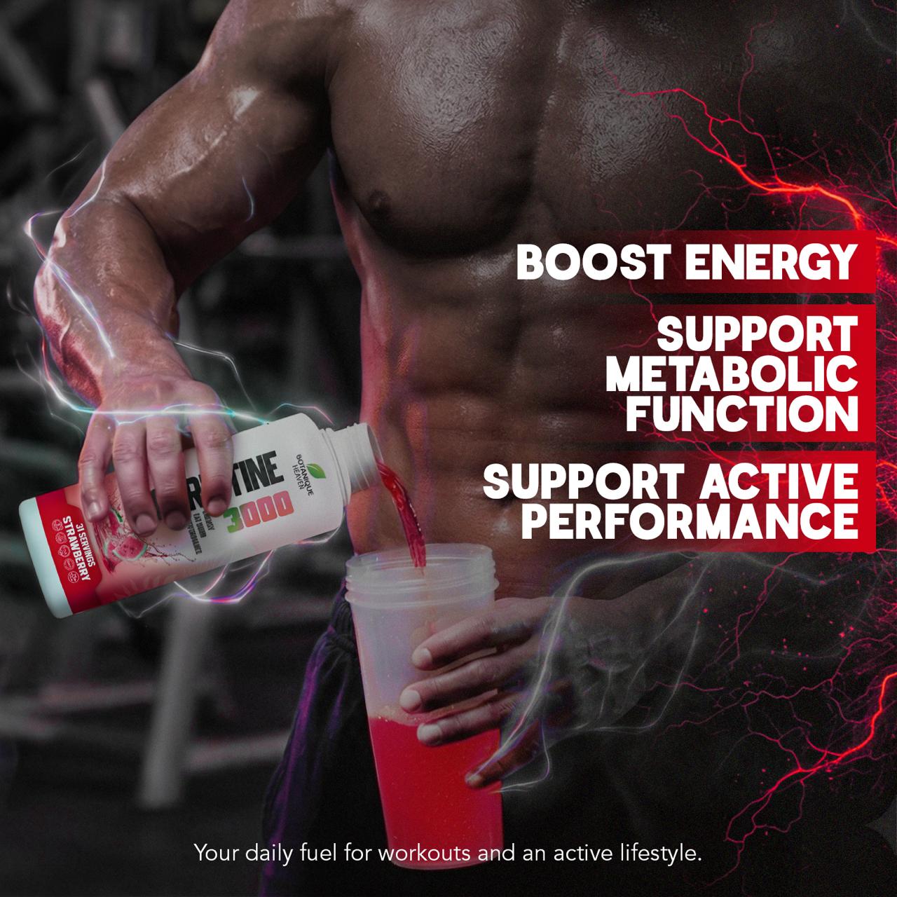 L-Carnitine 3000 Liquid + Vitamins (Strawberry)