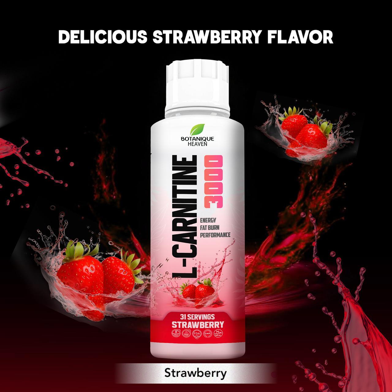 L-Carnitine 3000 Liquid + Vitamins (Strawberry)
