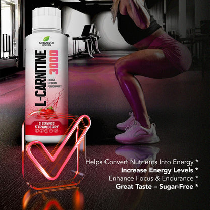 L-Carnitine 3000 Liquid + Vitamins (Strawberry)