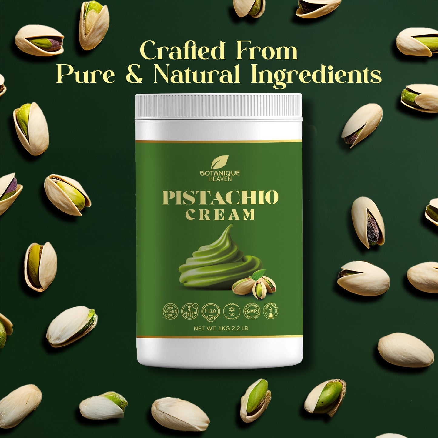 Premium Pistachio Cream – 35% Pistachio (1kg)
